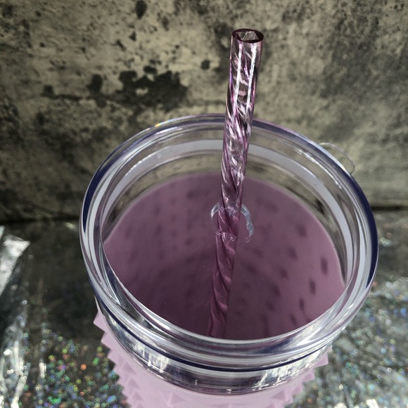 Cute 34oz Purple Spike Sleeved Tumbler - Picture 8 of 14